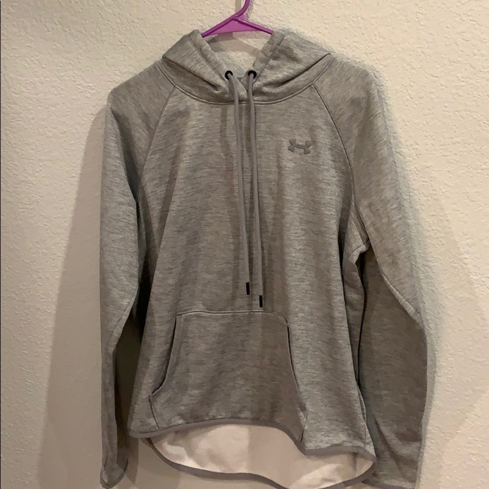 grey under armour hoodie